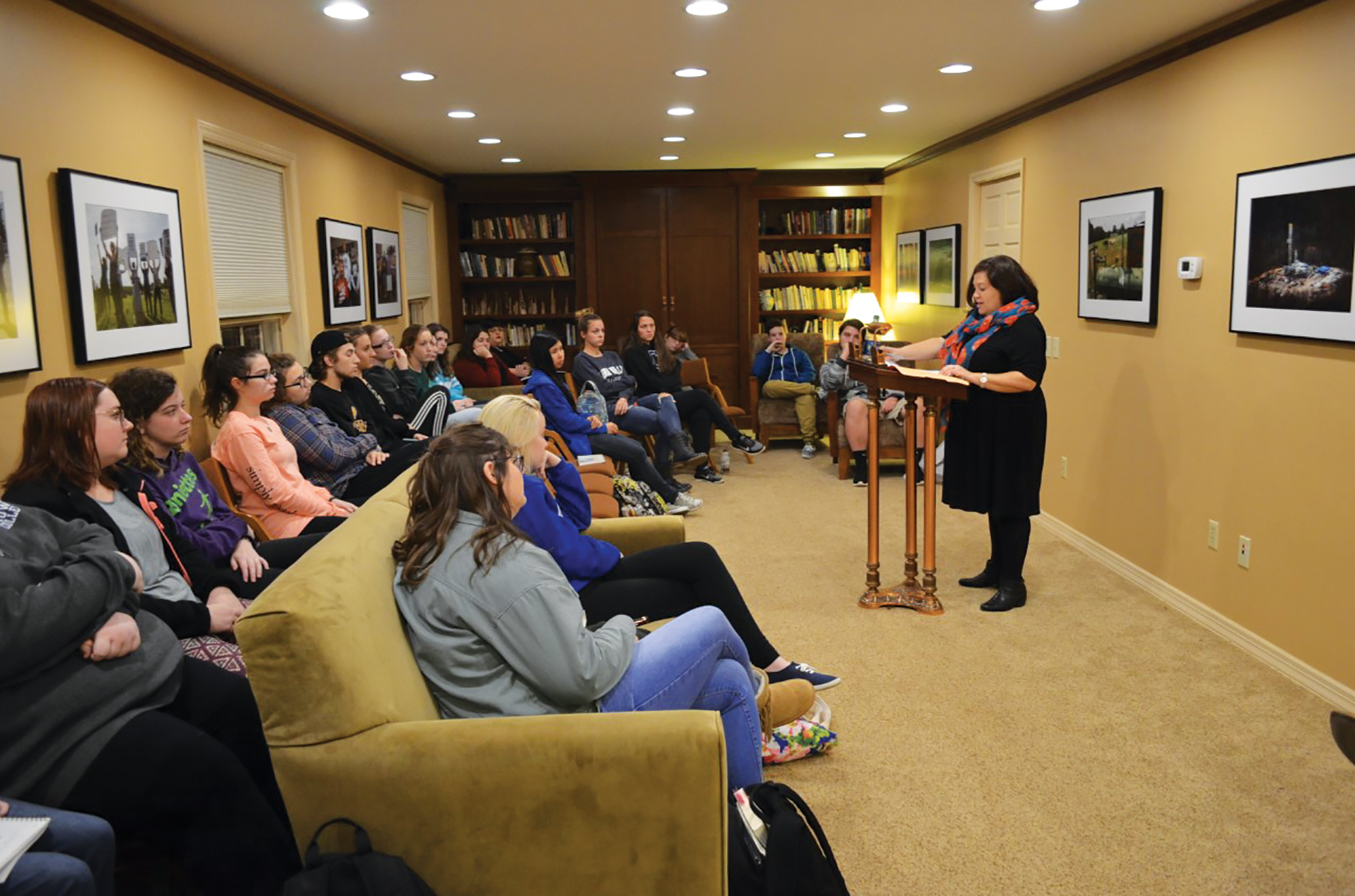 Bowers speaker shares personal story in creative writing essay