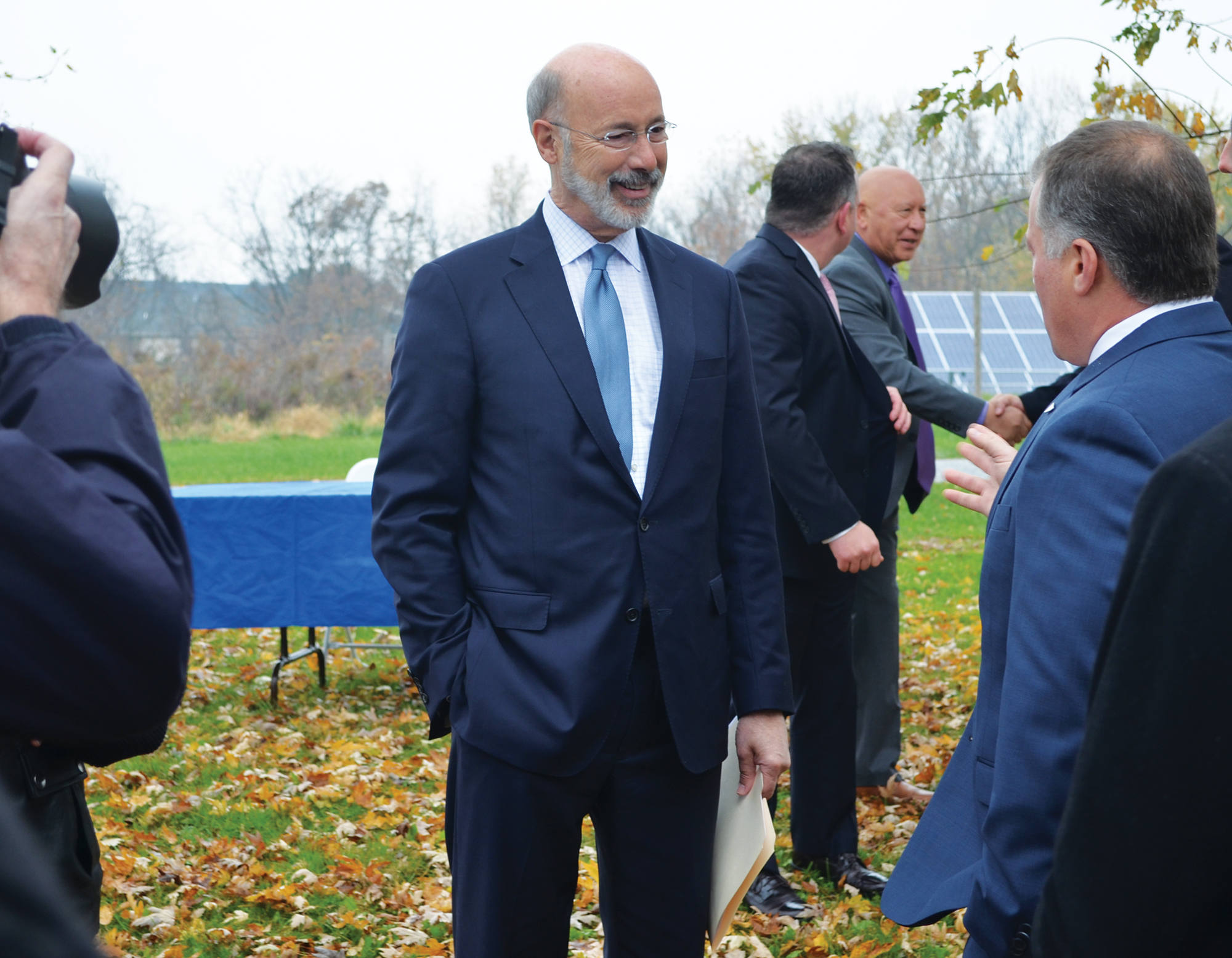 Governor visits Etown’s solar field to announce new solar energy bill