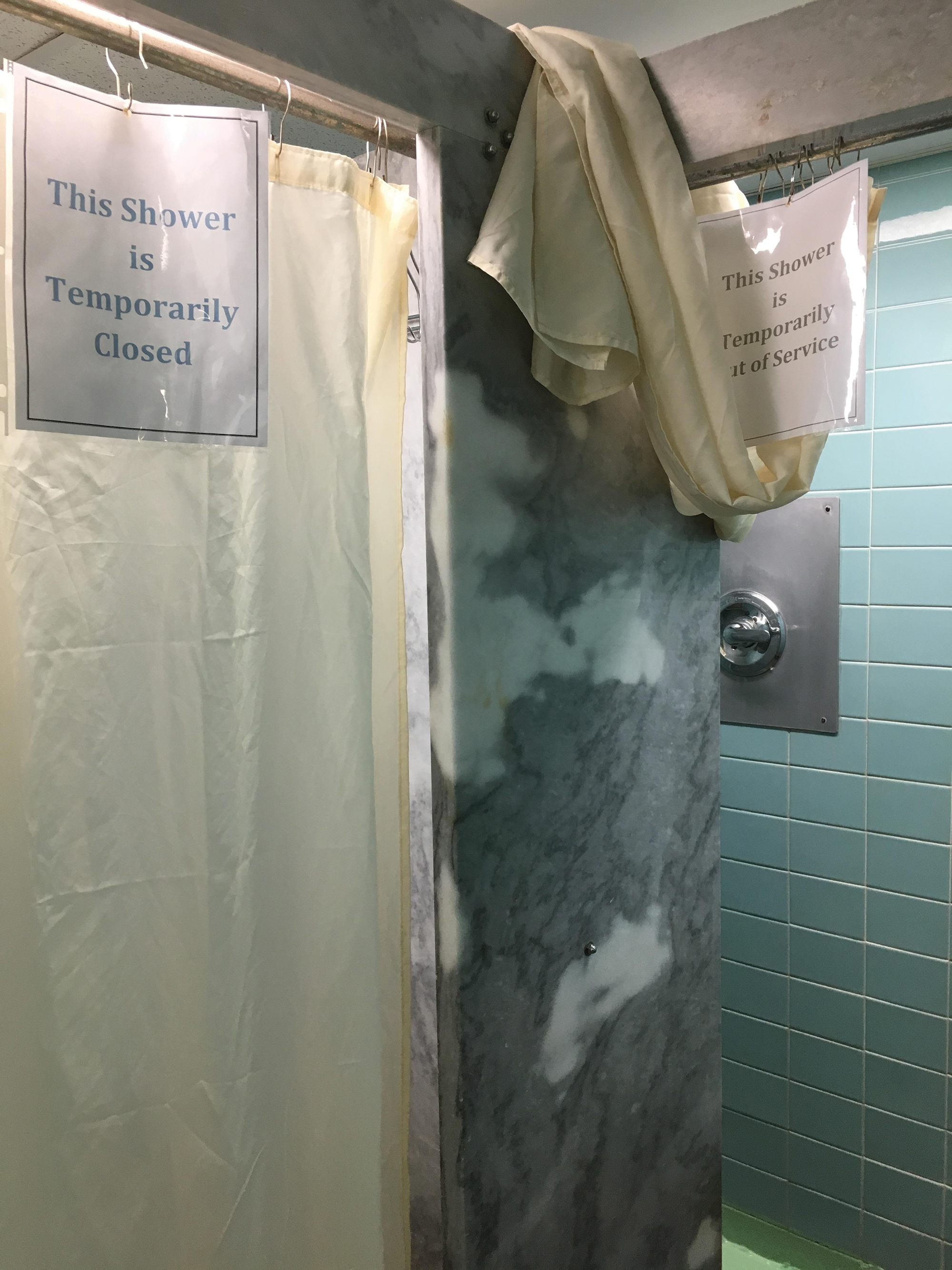 Schlosser 2-West leaking showers still in need of repairs