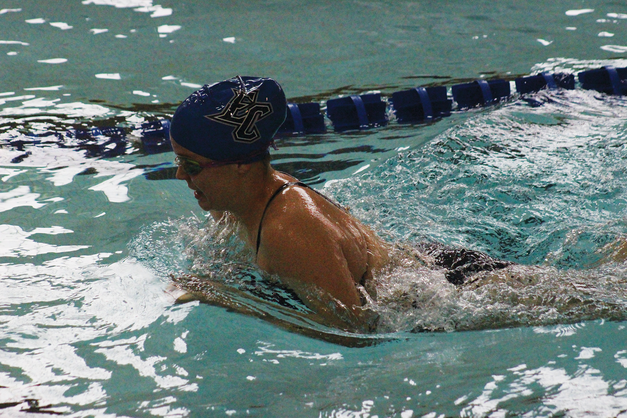 Swim teams defeat Gallaudet, women sweep all 14 events