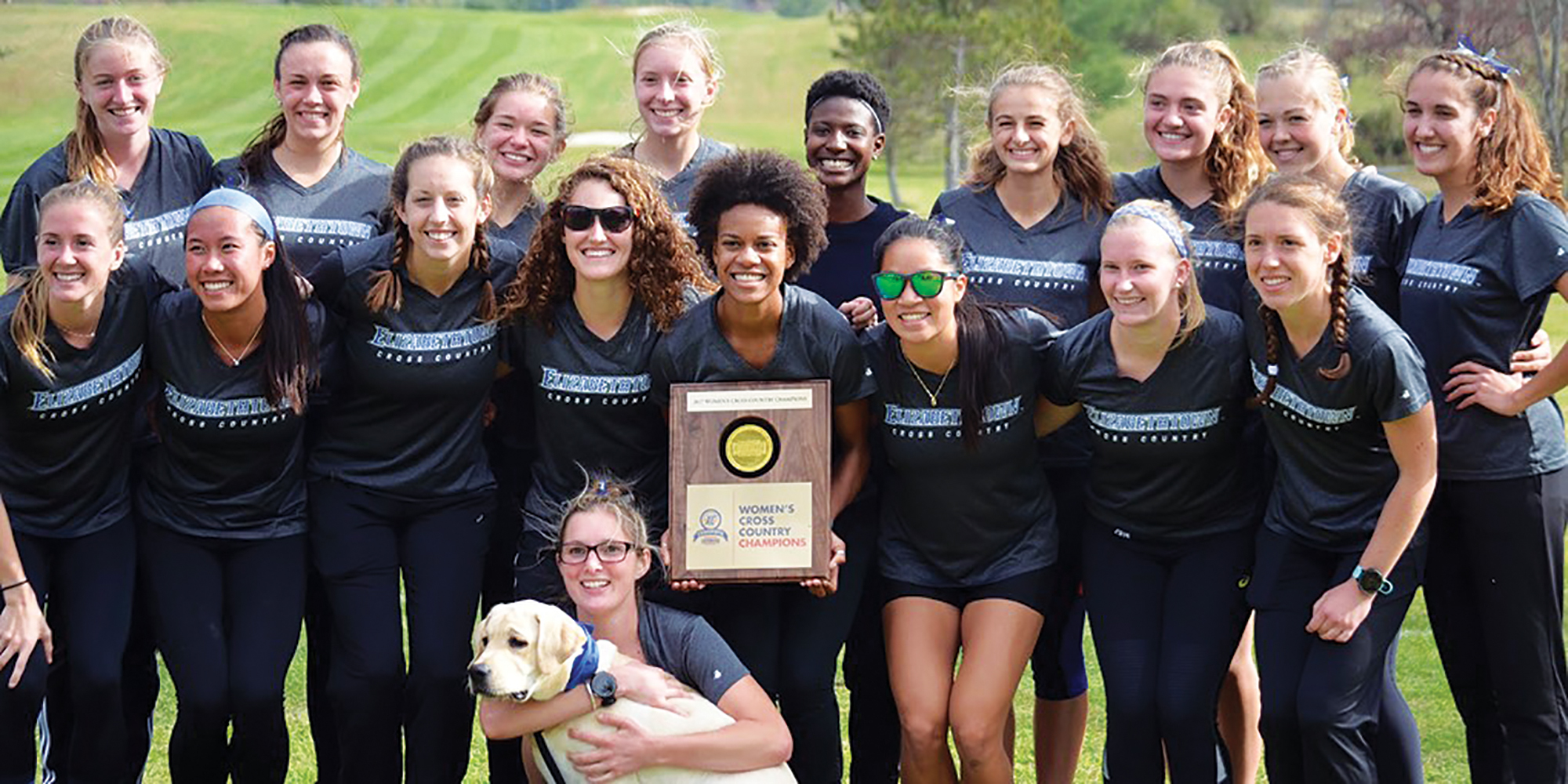 Men’s and women’s cross country win fourth consecutive Landmark Championship titles