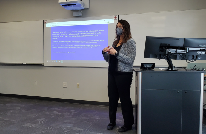Nonviolence discussion encourages peace