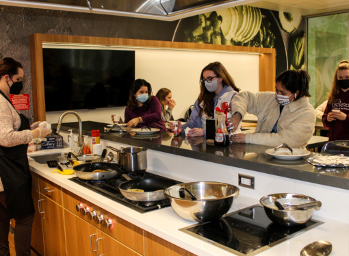 Students Enjoy Tasty Treats on a Cold Day