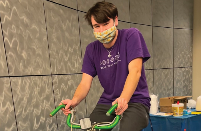 Engineering Department churns up some chocolate ice cream