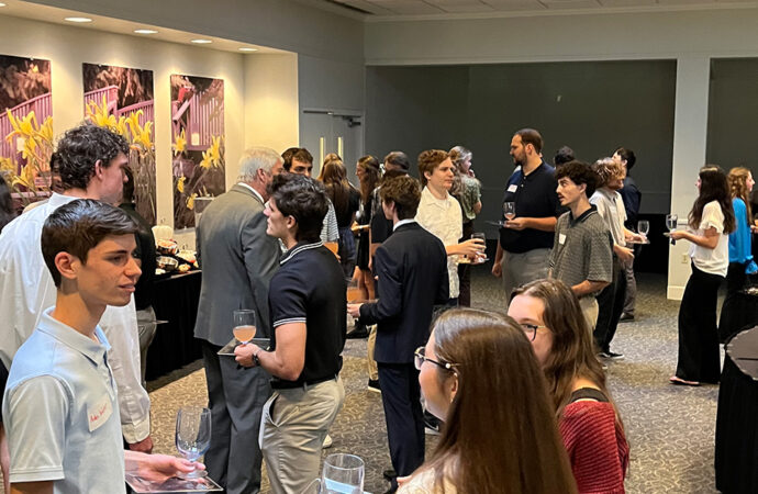 Business etiquette and networking event provides career assistance