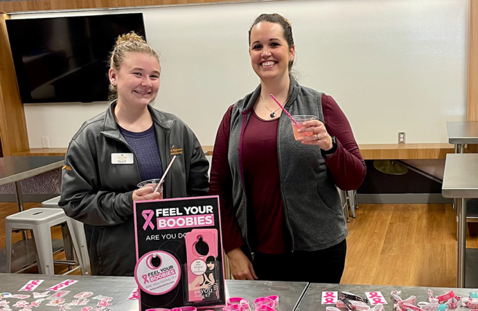 Pink drink demo brings awareness to breast cancer