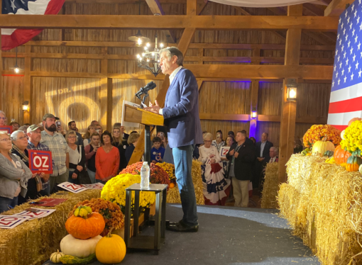 PA Politics: Dr. Oz holds a rally in Elizabethtown