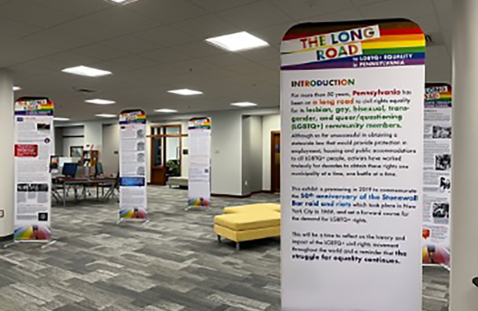 High Library holds exhibition for LGBTQ+ History Month