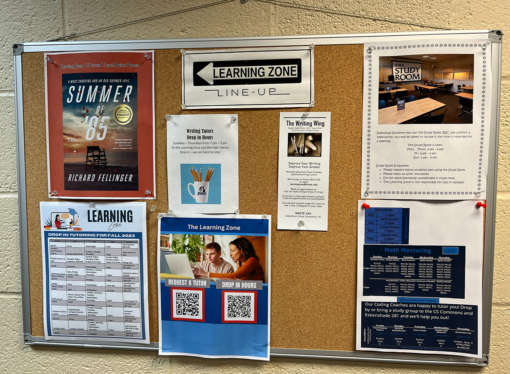 Learning Zone aims to provide studying, time management advice to students