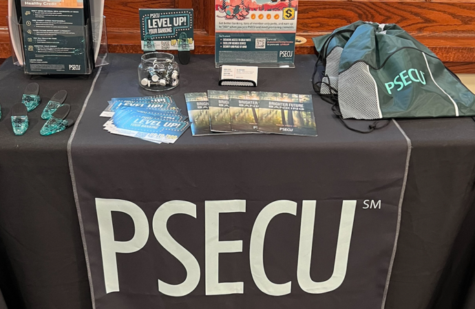 PSECU offers banking services and benefits to students on campus