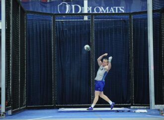 Shot putter steps into the circle for first time, sets records