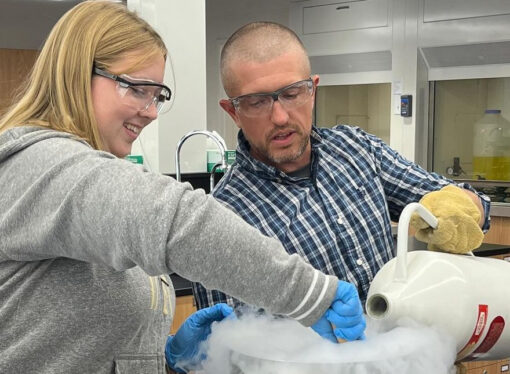 Elizabethtown Chemistry Club puts on demo day for National Chemistry Week