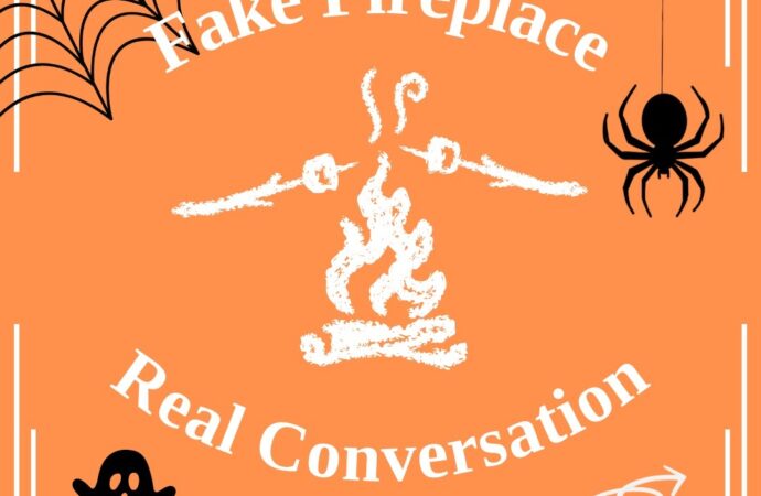 Friendship by Firelight: Fake Fireplace Feature