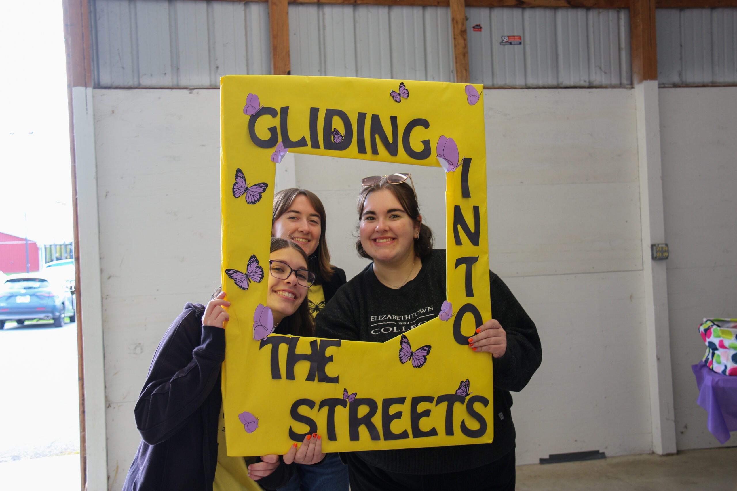 Etown students Glide Into the Streets 