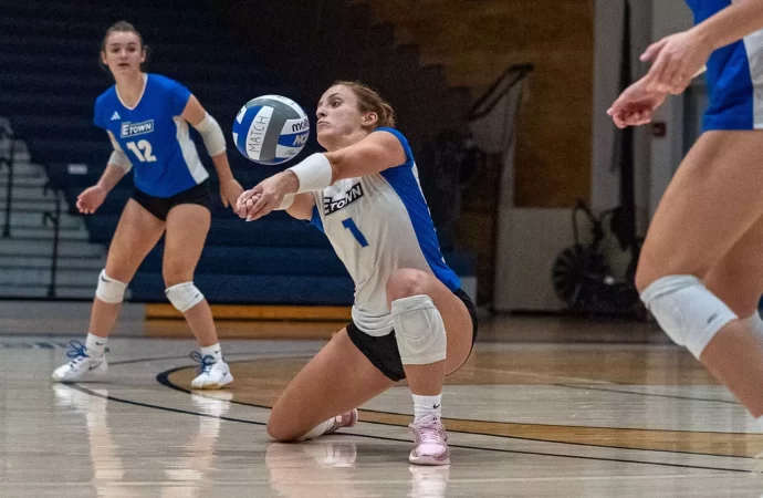 Lucy Stern’s milestone leads Blue Jays as Etown nets even in tri-match
