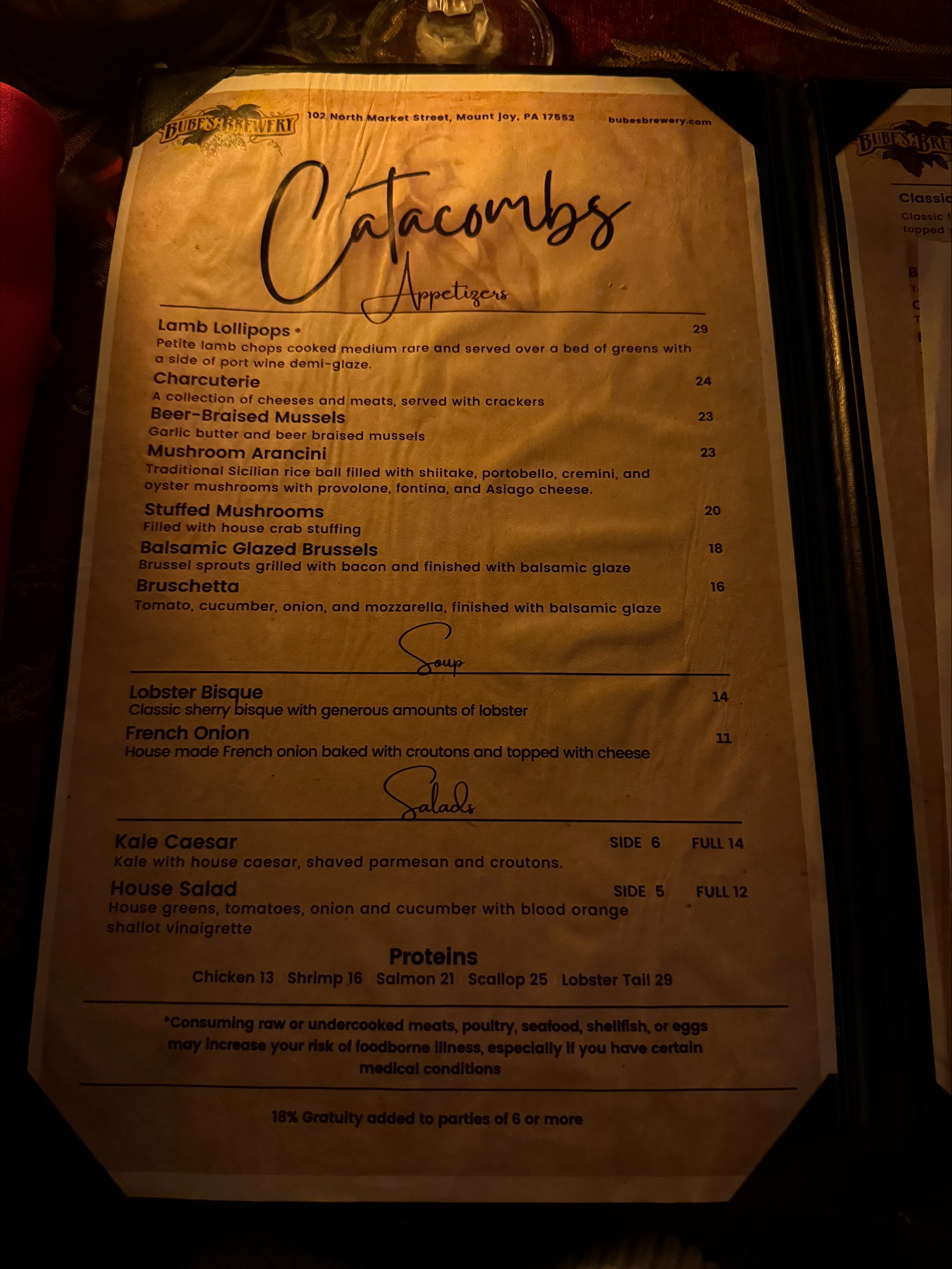 Restaurant review: The Catacombs