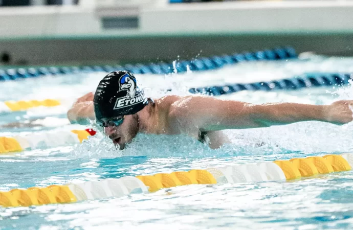 Blue jay swim falls to Catholic in conference matchup