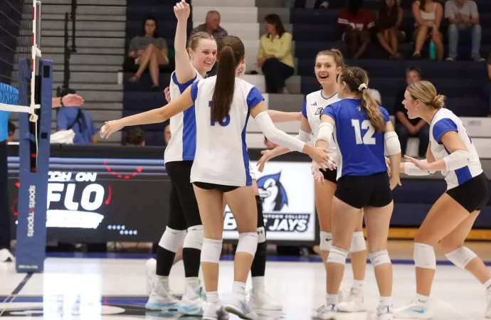 Elizabethtown College women’s volleyball sweeps tri-match in home opener
