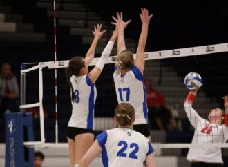 Women’s volleyball carries momentum into Landmark play with sweep over Lancaster Bible College